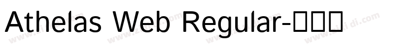 Athelas Web Regular字体转换